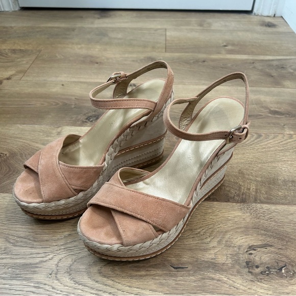 Stuart Weitzman wedge with suede straps - Size 8 - Picture 5 of 9